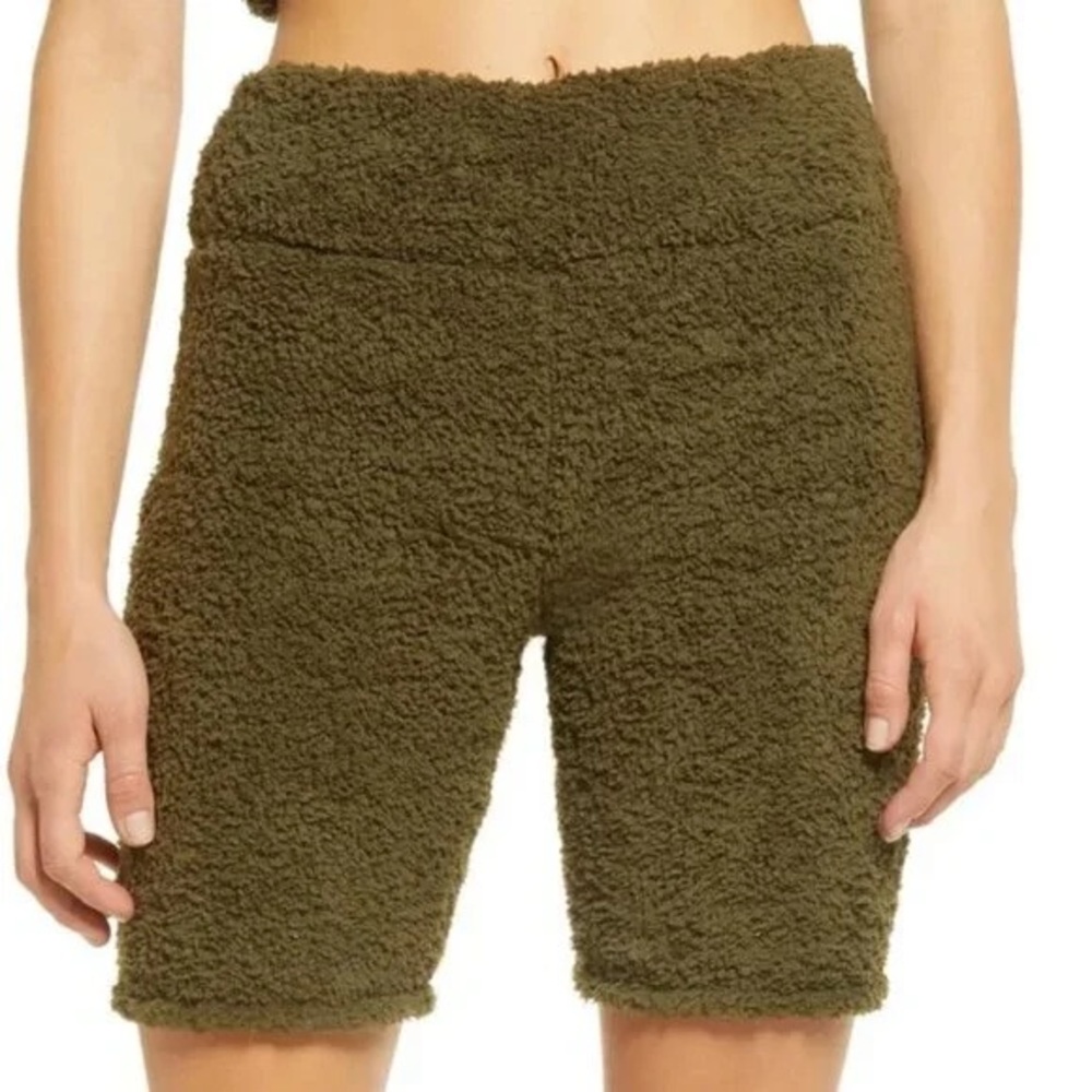 BP Olive Green Women's Fleece Shorts